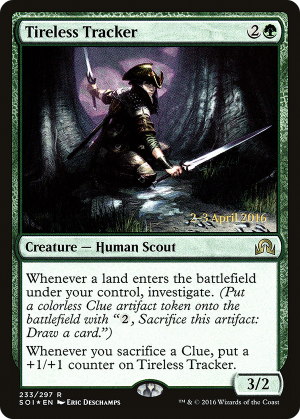 Tireless Tracker (PRE-233) - Shadows over Innistrad Promos Foil