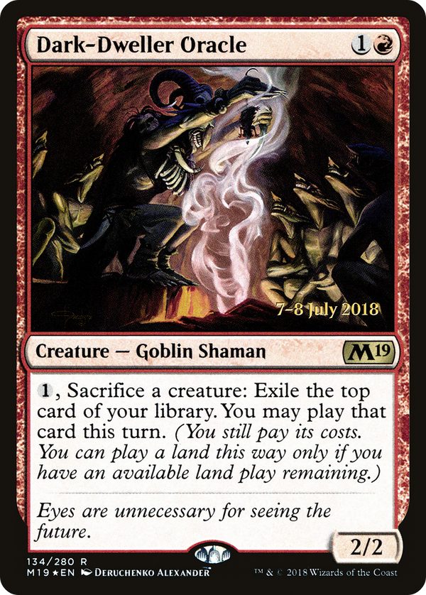 Dark-Dweller Oracle (PRE-134) - Core Set 2019 Promos Foil