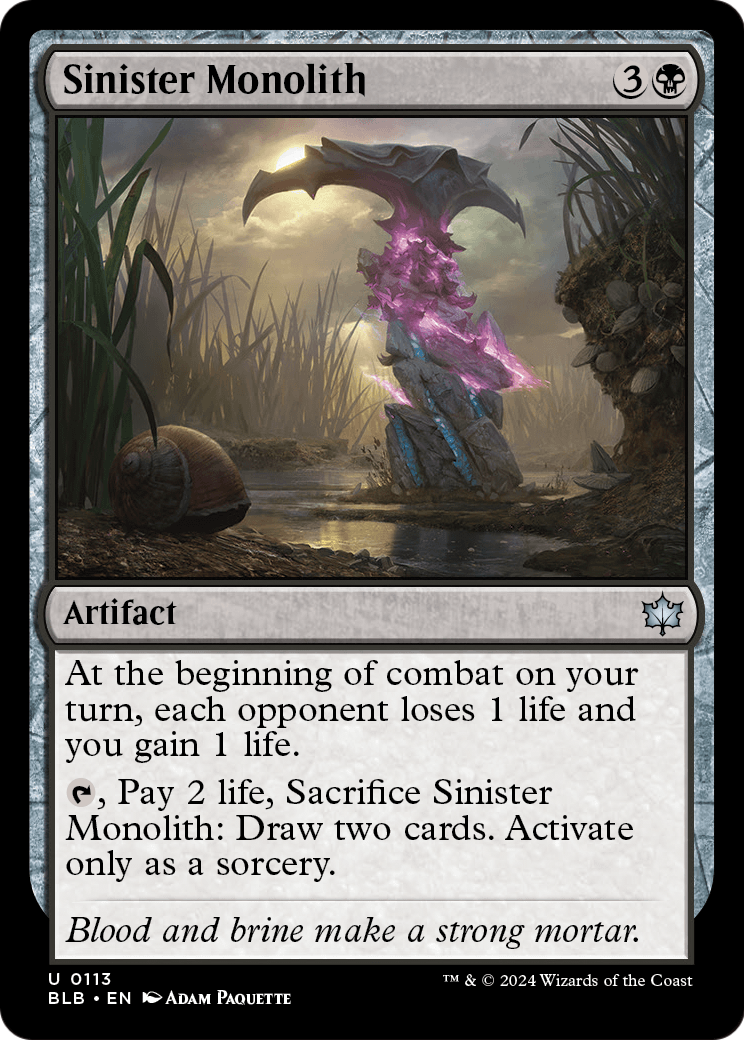 Sinister Monolith (BLB-113) - Bloomburrow