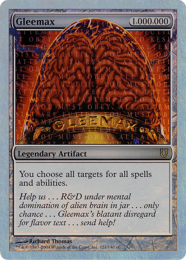 Gleemax (Alternate Foil) (UNH-121) - Unhinged Foil