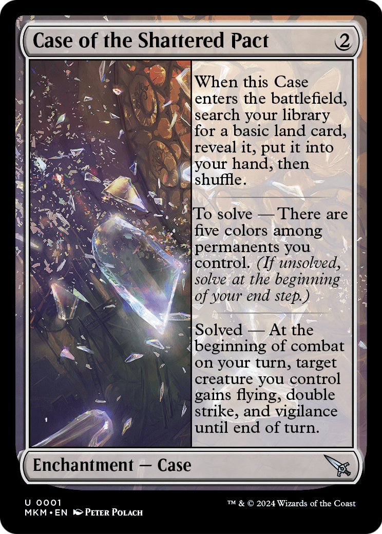 Case of the Shattered Pact (MKM-001) - Murders at Karlov Manor Foil