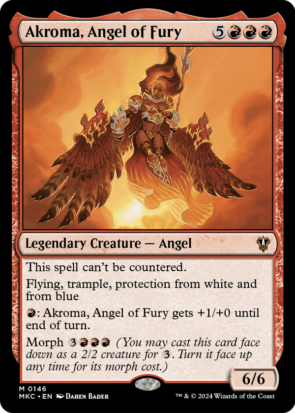 Akroma, Angel of Fury (MKC-146) - Murders at Karlov Manor Commander