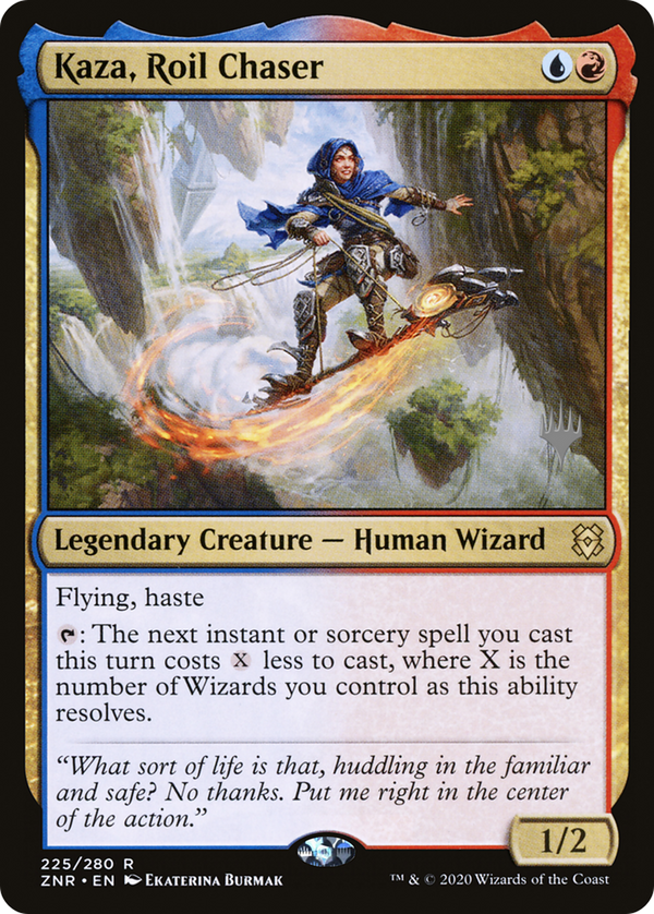 Kaza, Roil Chaser (PPZNR-225) - Zendikar Rising Promos Foil