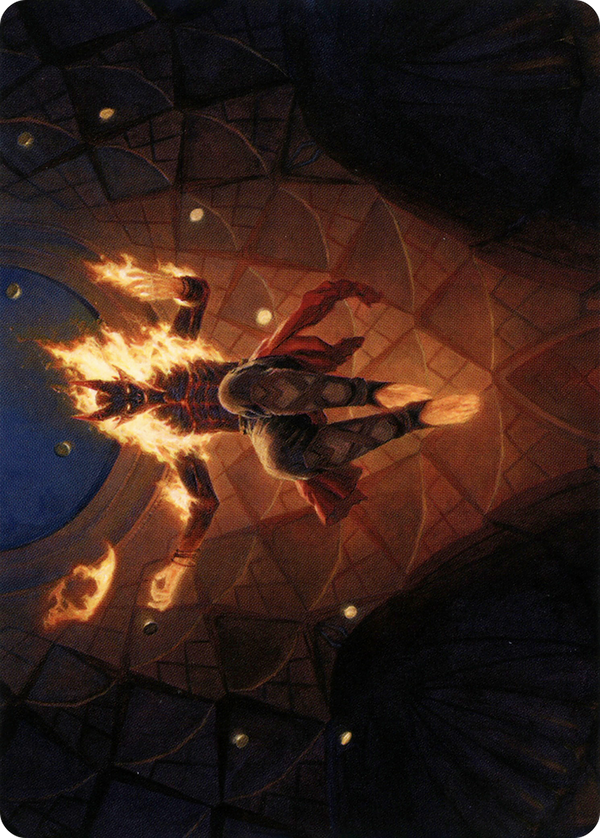 Yusri, Fortune's Flame // Yusri, Fortune's Flame (AMH2-060) - Modern Horizons 2 Art Series (Borderless)