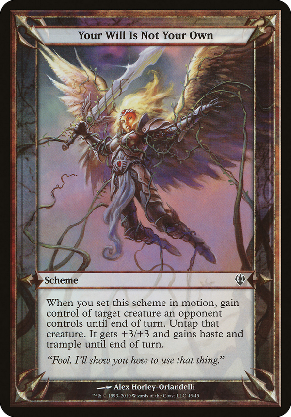 Your Will Is Not Your Own (Archenemy) (OVER-) - Archenemy Schemes