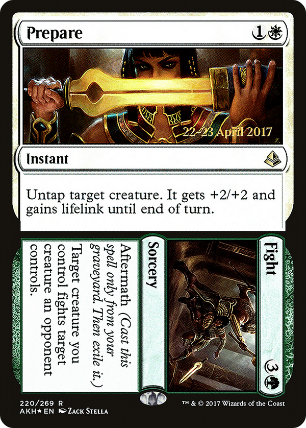 Prepare // Fight (PRE-220) - Amonkhet Promos Foil
