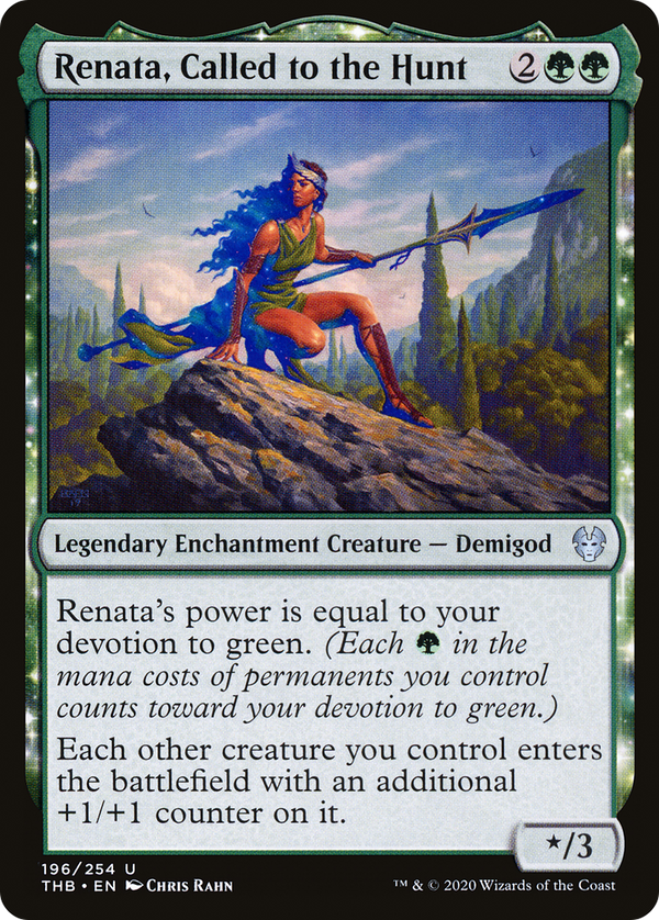 Renata, Called to the Hunt (THB-196) - Theros Beyond Death: (enchantment) Foil
