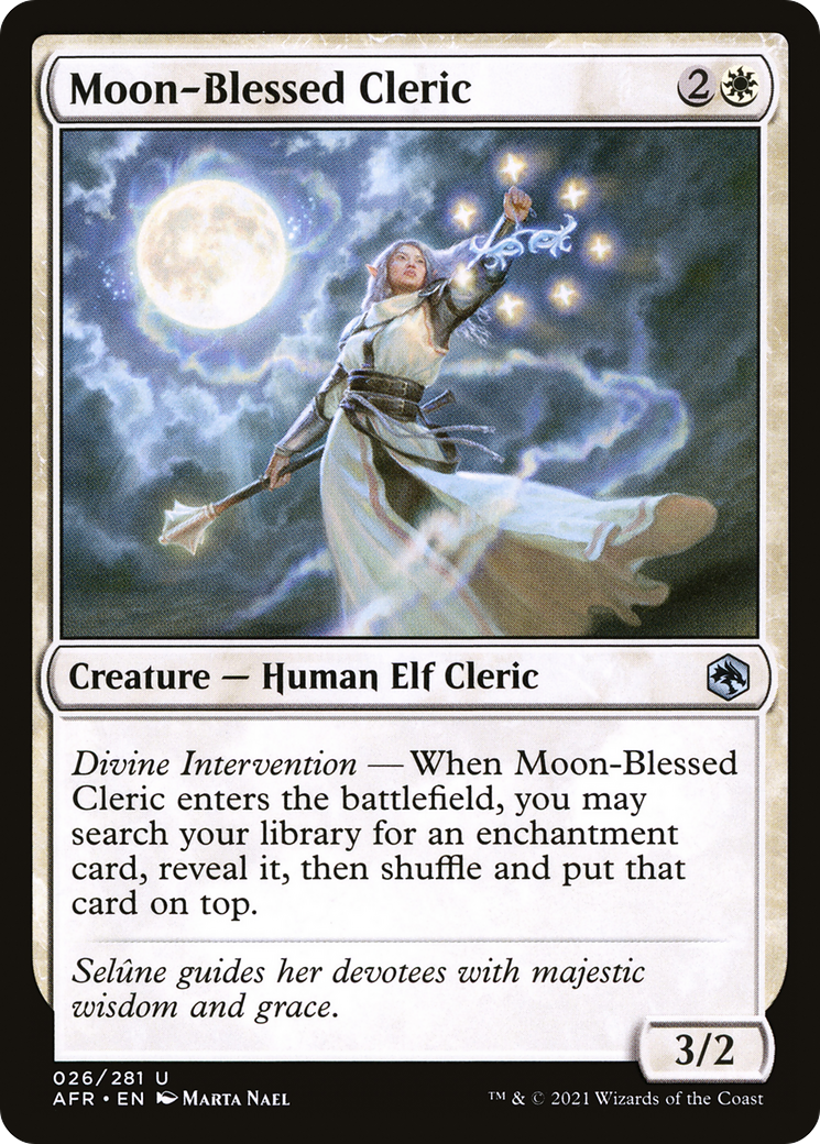 Moon-Blessed Cleric (AFR-026) - Adventures in the Forgotten Realms Foil