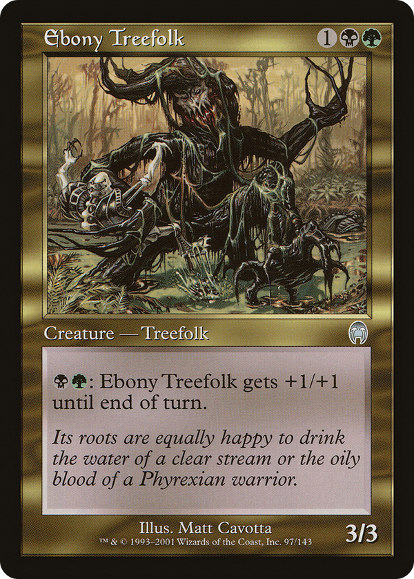 Ebony Treefolk (APC-097) - Apocalypse Foil