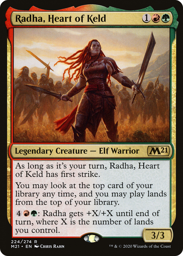 Radha, Heart of Keld (M21-224) - Core Set 2021 Foil