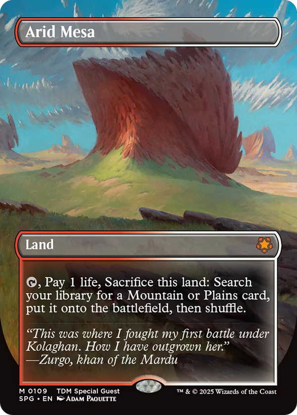 Arid Mesa (Borderless) (SPG-109) - Special Guests Foil
