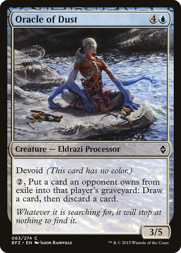 Oracle of Dust (BFZ-063) - Battle for Zendikar: (devoid)
