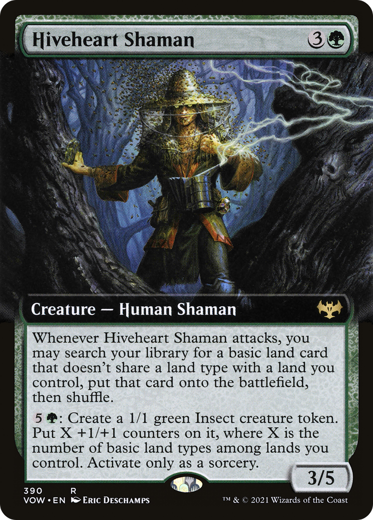 Hiveheart Shaman (Extended Art) (VOW-390) - Innistrad: Crimson Vow: (Extended Art)