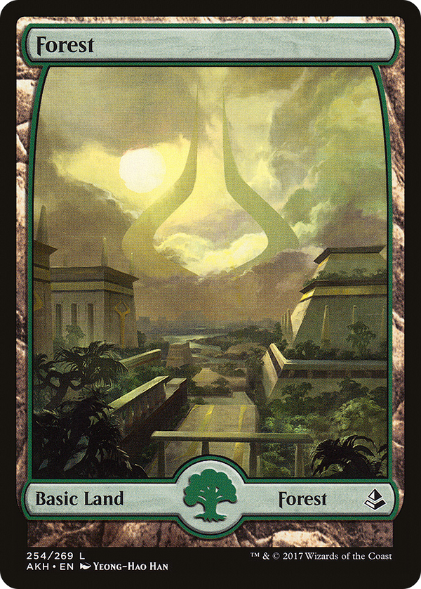 Forest (254) - Full Art (AKH-254) - Amonkhet Foil