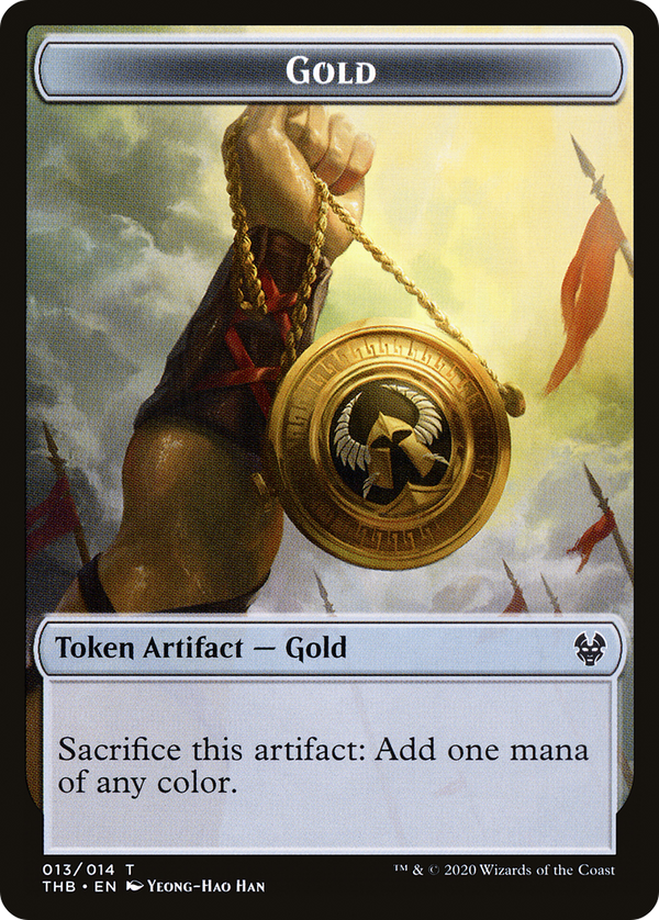 Gold Token (THB-013) - Theros Beyond Death Tokens