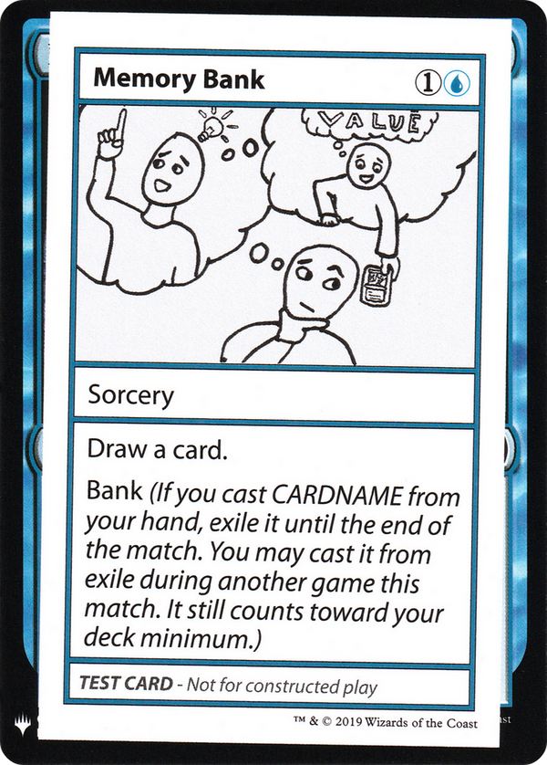 Memory Bank (CMB1-) - Mystery Booster Playtest Cards 2019