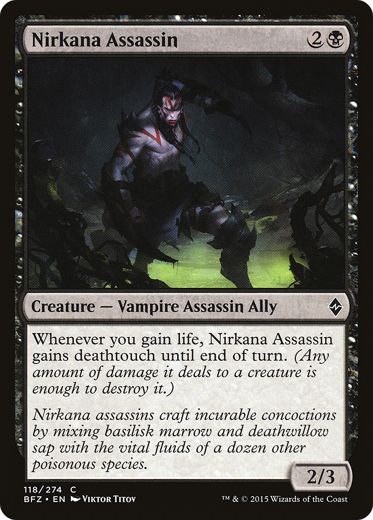 Nirkana Assassin (BFZ-118) - Battle for Zendikar