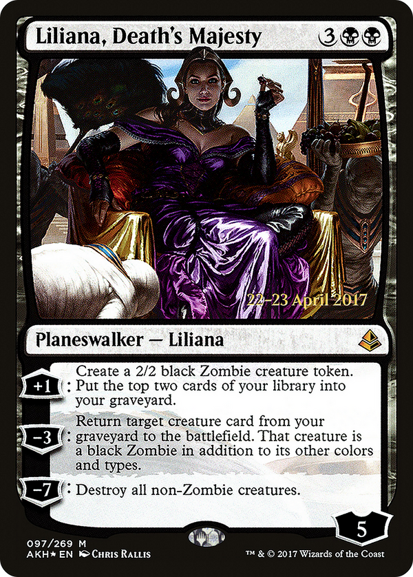 Liliana, Death's Majesty (PRE-097) - Amonkhet Promos Foil