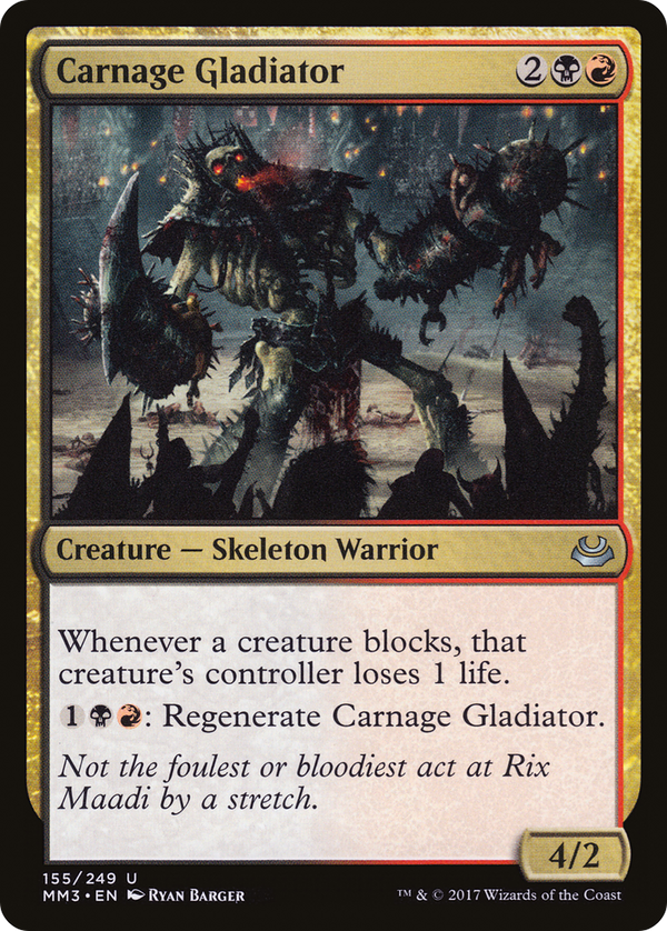 Carnage Gladiator (MM3-155) - Modern Masters 2017 Foil