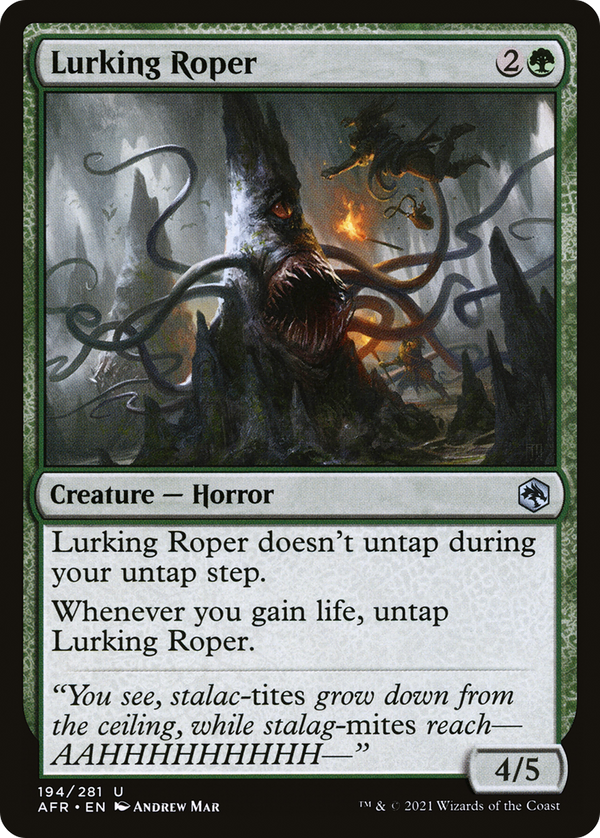 Lurking Roper (AFR-194) - Adventures in the Forgotten Realms Foil