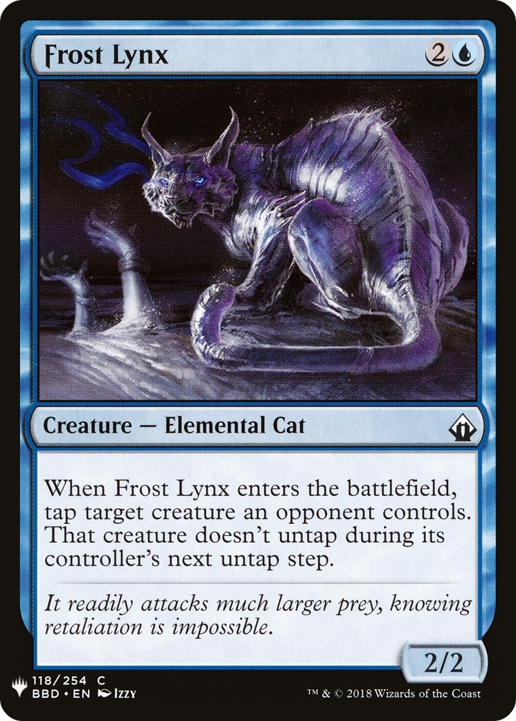 Frost Lynx (LIST-118) - The List