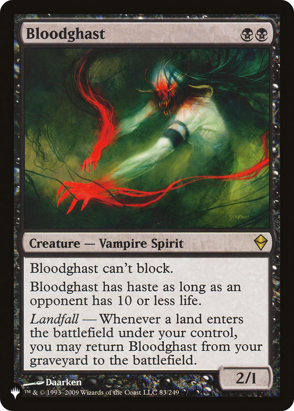 Bloodghast (LIST-83/249) - The List