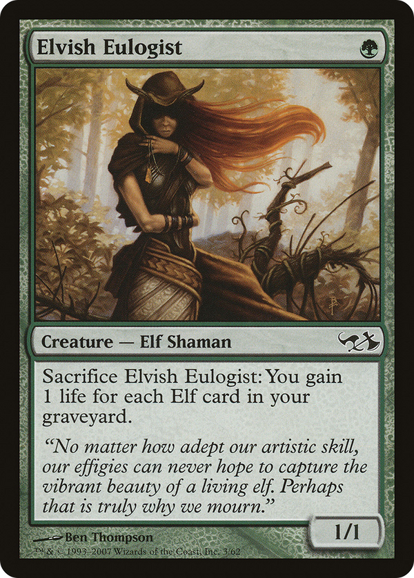 Elvish Eulogist (EVG-003) - Duel Decks: Elves vs. Goblins