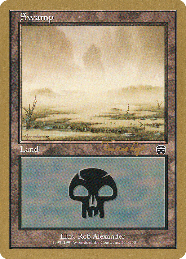 Swamp (341) - 2001 Tom van de Logt (MMQ) (WCD-) - World Championship Decks 2001