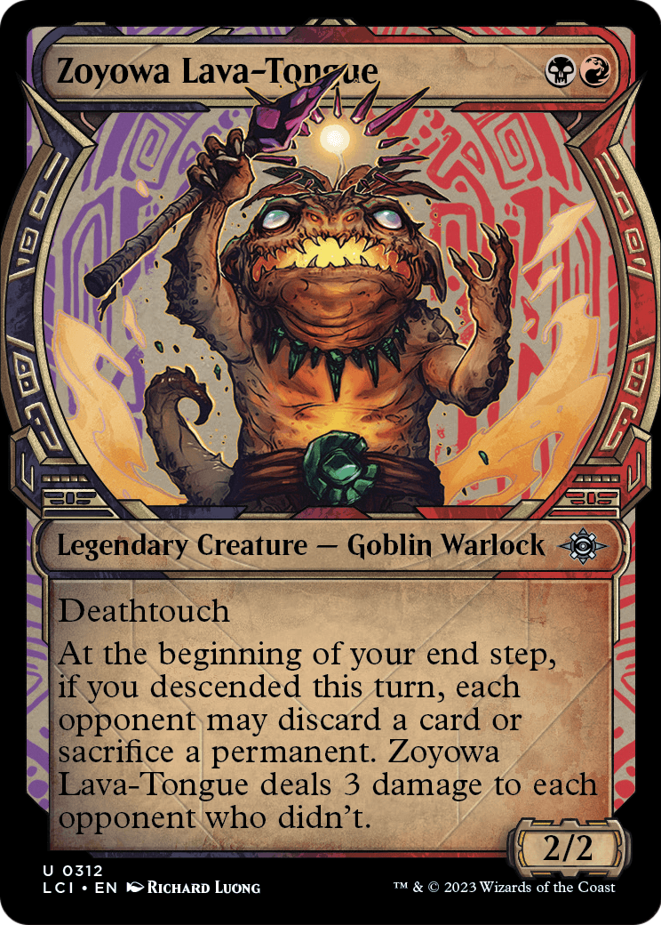 Zoyowa Lava-Tongue (Showcase) (LCI-312) - The Lost Caverns of Ixalan: (Showcase) Foil