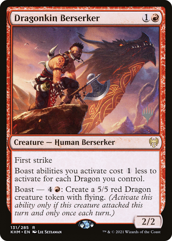 Dragonkin Berserker (PPKHM-131) - Kaldheim Promos Foil