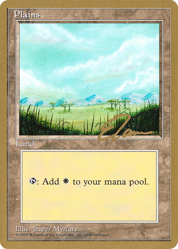 Plains (B) - 1996 Eric Tam (4ED) (WCD-) - Pro Tour Collector Set