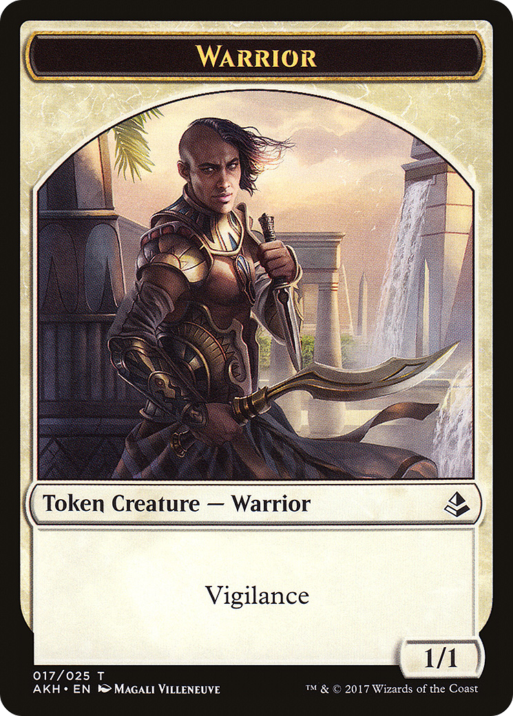 Warrior Token (AKH-017) - Amonkhet Tokens Foil
