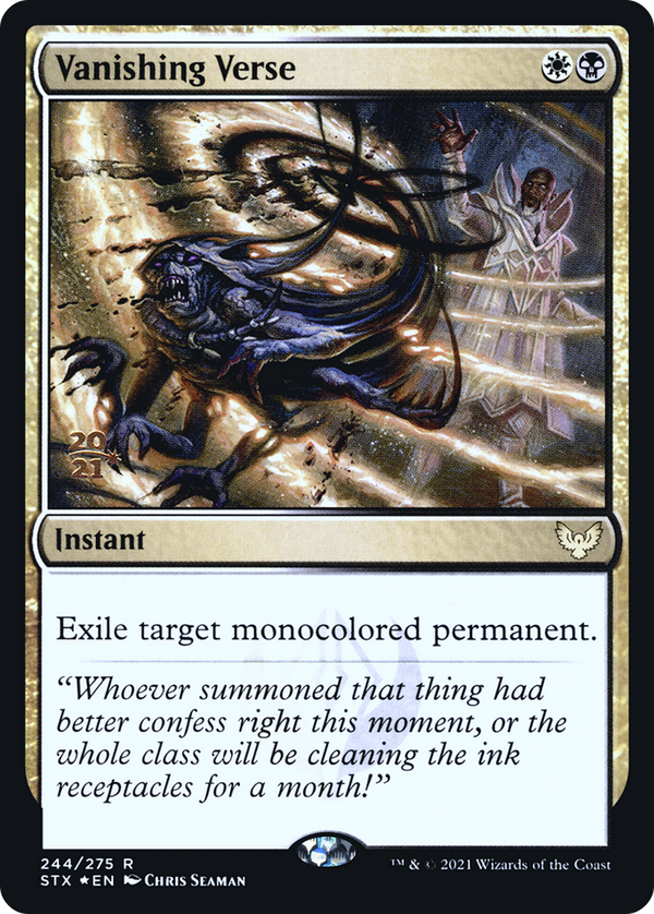 Vanishing Verse (PRE-244) - Strixhaven: School of Mages Promos Foil