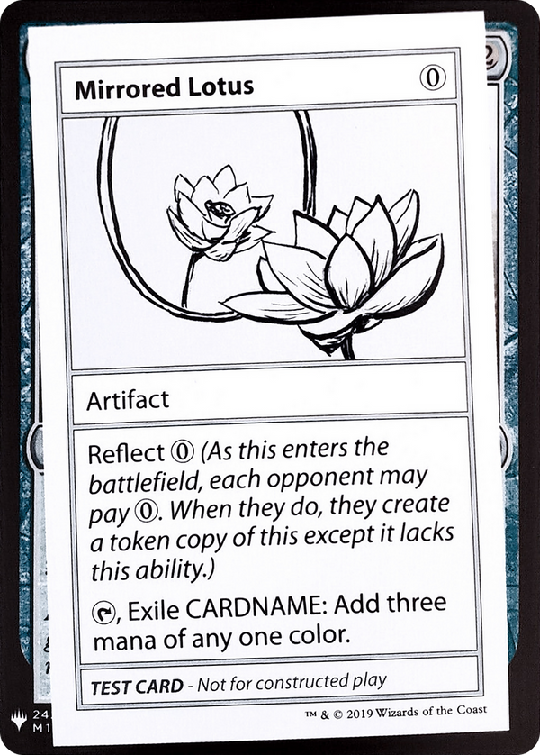 Mirrored Lotus (CMB1-) - Mystery Booster Playtest Cards 2019