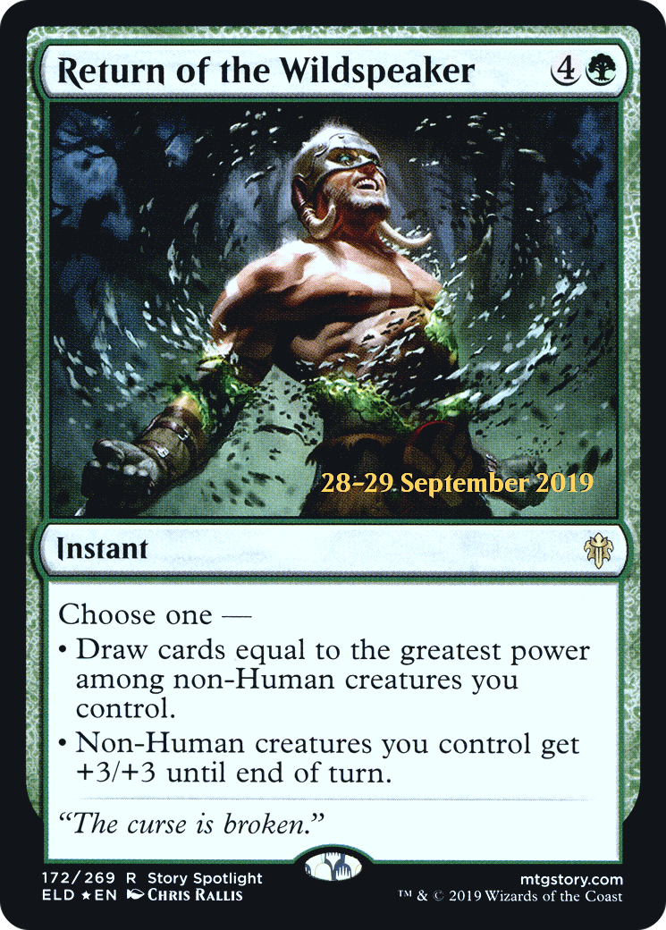 Return of the Wildspeaker (PRE-172) - Throne of Eldraine Promos Foil