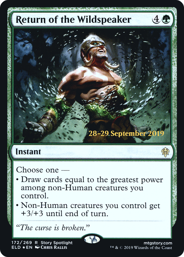Return of the Wildspeaker (PRE-172) - Throne of Eldraine Promos Foil