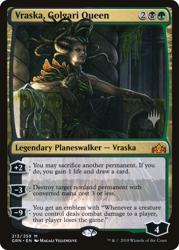 Vraska, Golgari Queen (PPTHB-213) - Guilds of Ravnica Promos Foil