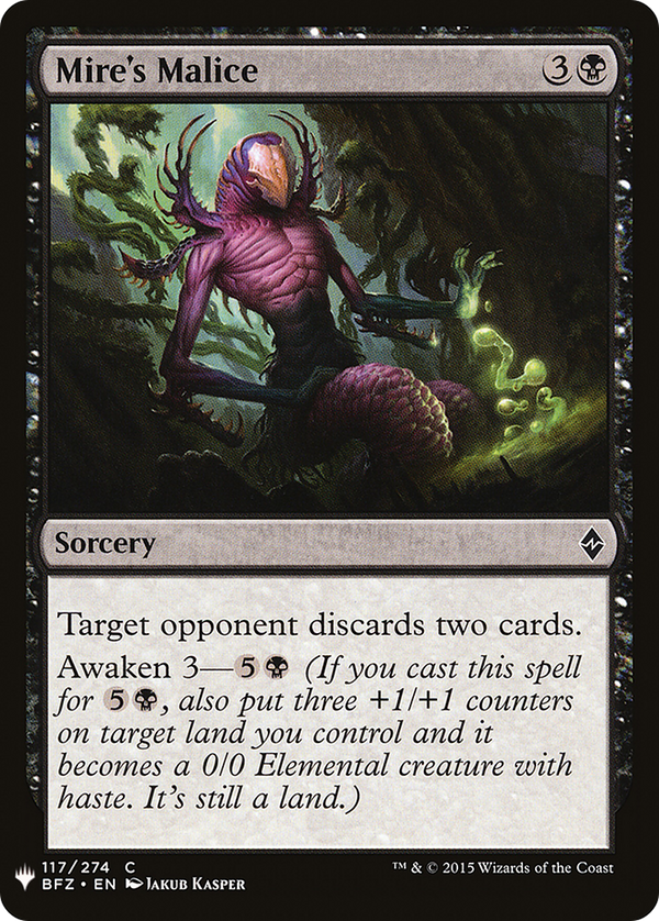 Mire's Malice (LIST-117) - The List