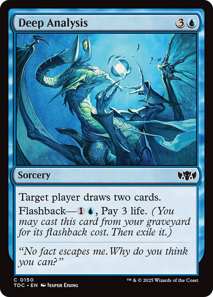 Deep Analysis (TDC-150) - Commander: Tarkir: Dragonstorm