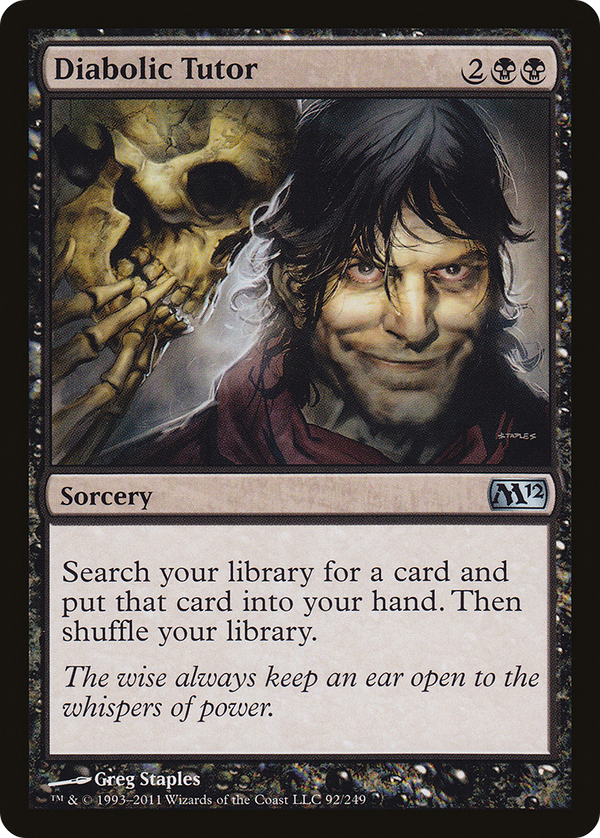 Diabolic Tutor (M12-092) - Magic 2012