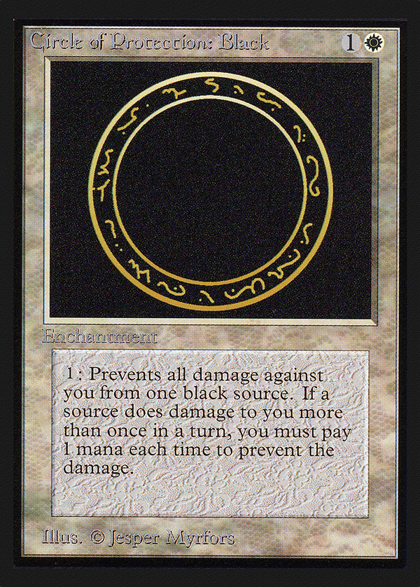 Circle of Protection: Black (CE) (CED-) - Collectors' Edition