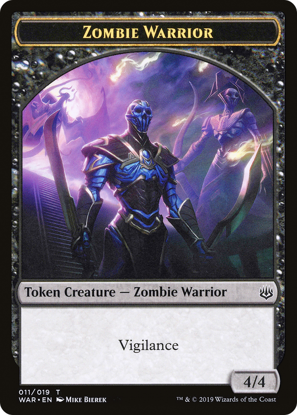 Zombie Warrior Token (WAR-011) - War of the Spark Tokens