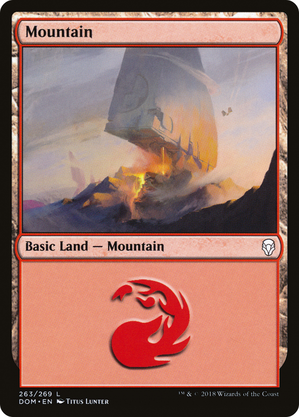 Mountain (263) (DOM-263) - Dominaria Foil