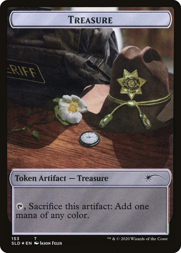 Treasure // Walker (Bicycle Girl) Double-sided Token (SLD-153 // 148) - Secret Lair Drop Foil