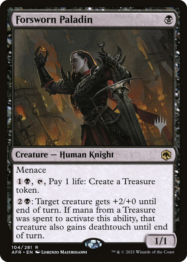 Forsworn Paladin (PPAFR-104) - Adventures in the Forgotten Realms Promos Foil