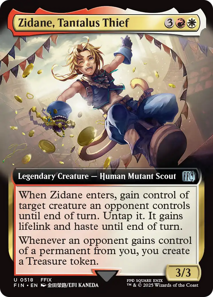 Zidane, Tantalus Thief (Extended Art) (FIN-518) - FINAL FANTASY: (Extended Art) Foil