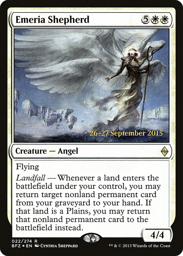Emeria Shepherd (PRE-022) - Battle for Zendikar Promos Foil