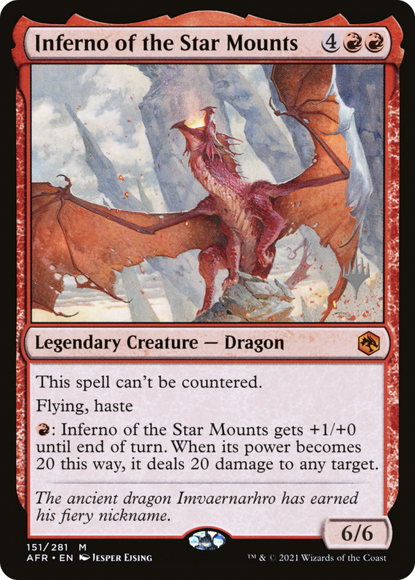 Inferno of the Star Mounts (PPAFR-151) - Adventures in the Forgotten Realms Promos Foil