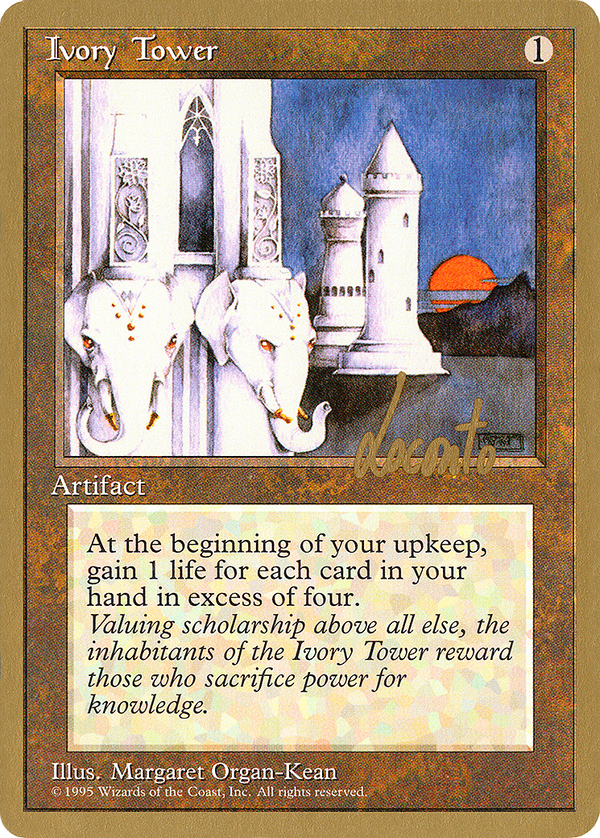 Ivory Tower - 1996 Michael Loconto (4ED) (WCD-) - Pro Tour Collector Set