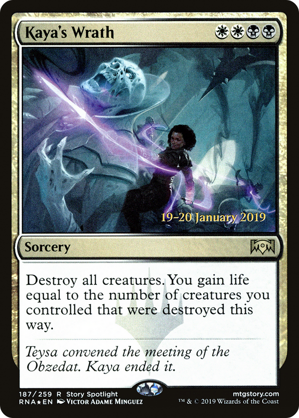 Kaya's Wrath (PRE-187) - Ravnica Allegiance Promos Foil